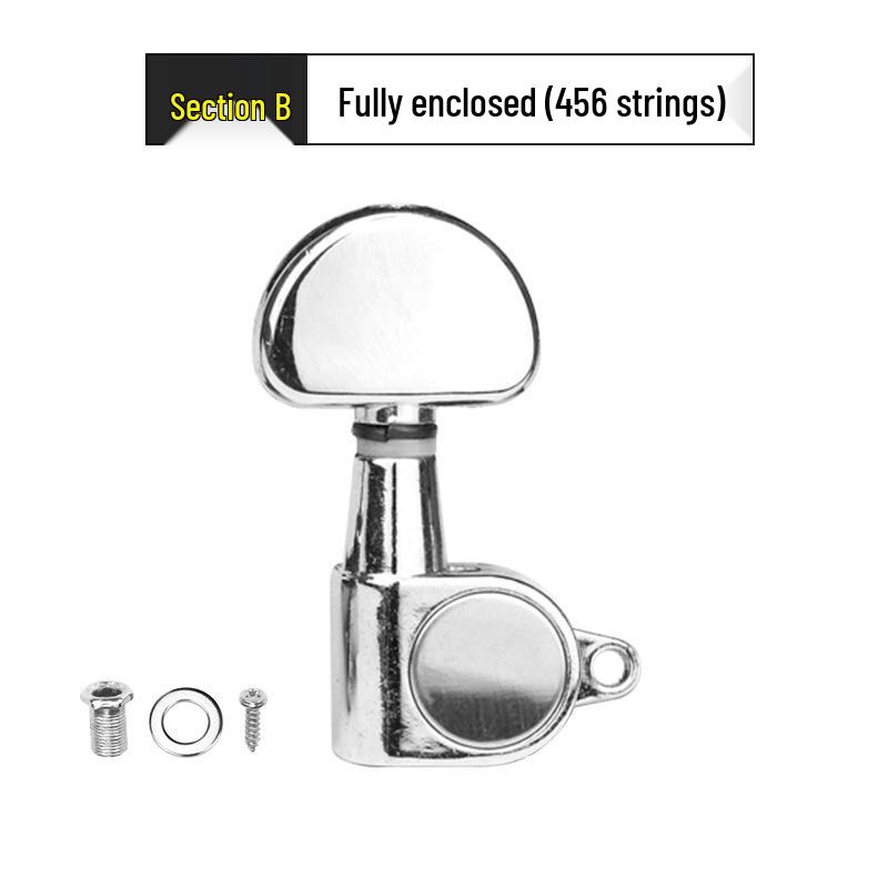 Wooden Folk Guitar Tuning Knobs: Fully Enclosed & Semi-Enclosed Adjusters
