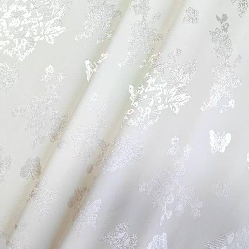 High-end Jacquard Skin-friendly Imitation Acetate Fabric Suitable for Wedding Dresses Formal Gowns and Designer Clothing Fabrics