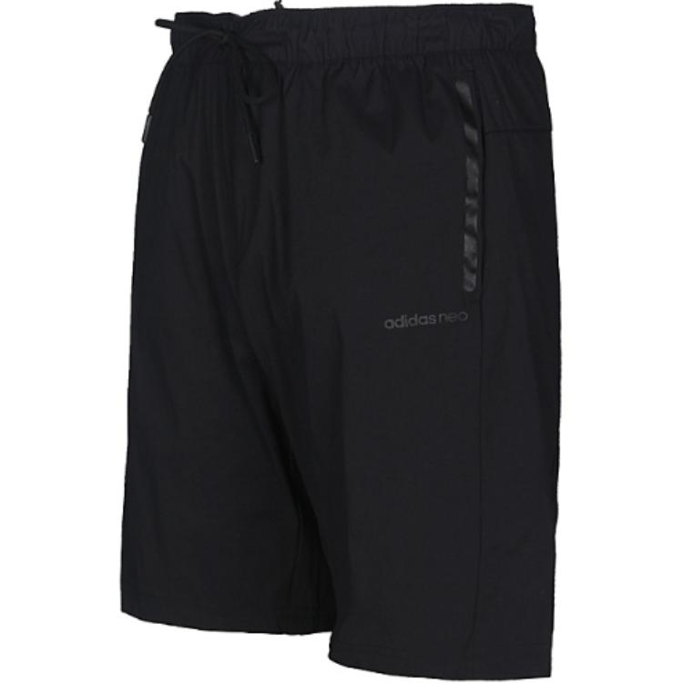 Adidas Shorts Casuais Masculinos de Algodão Confortável e Amigo da Pele com Letra Preto DN7410