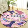 Personalized K-KPop Demon Hunters Round Chair Office Rug - Perfect for Mat, Office Chair & More - Ideal Gift for Birthdays and Holidays