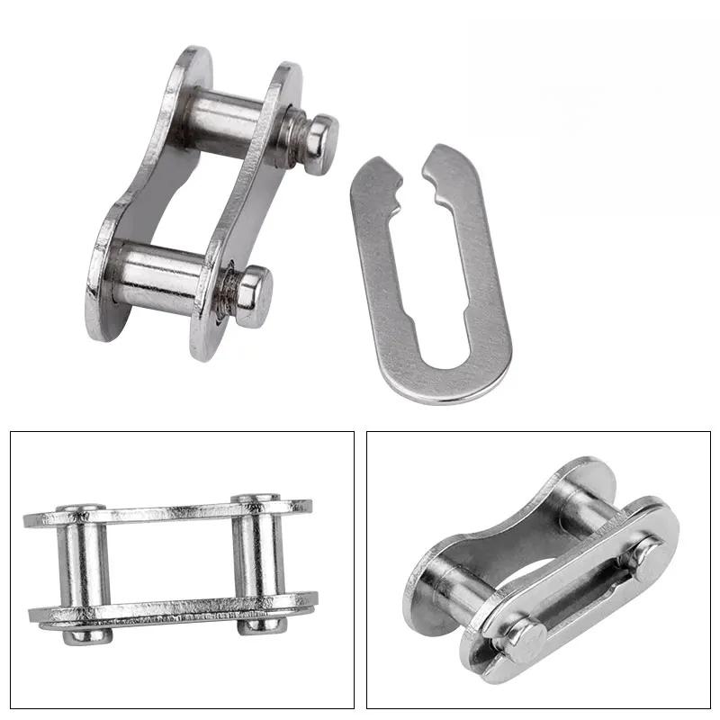 6 Paires Maillon Rapide et Démontable pour Chaîne 6/7/8/9/10/11/12 Vitesses Réutilisable Acier au Carbone Maillon Manquant Connecteur Argenté