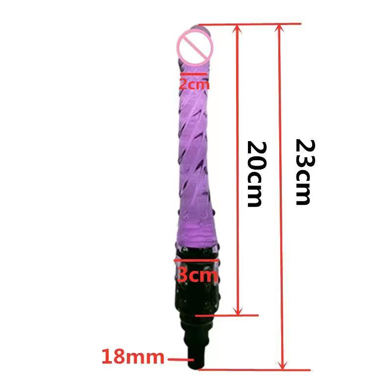 Fascial Gun Dildo Head Vibrator for Erotic Simulation (18~19mm)