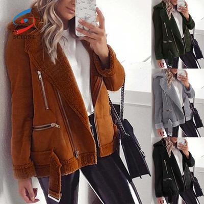 Women 2019 Autumn Winter New Coat Cardigan Suede Jacket Ladies Jacket
