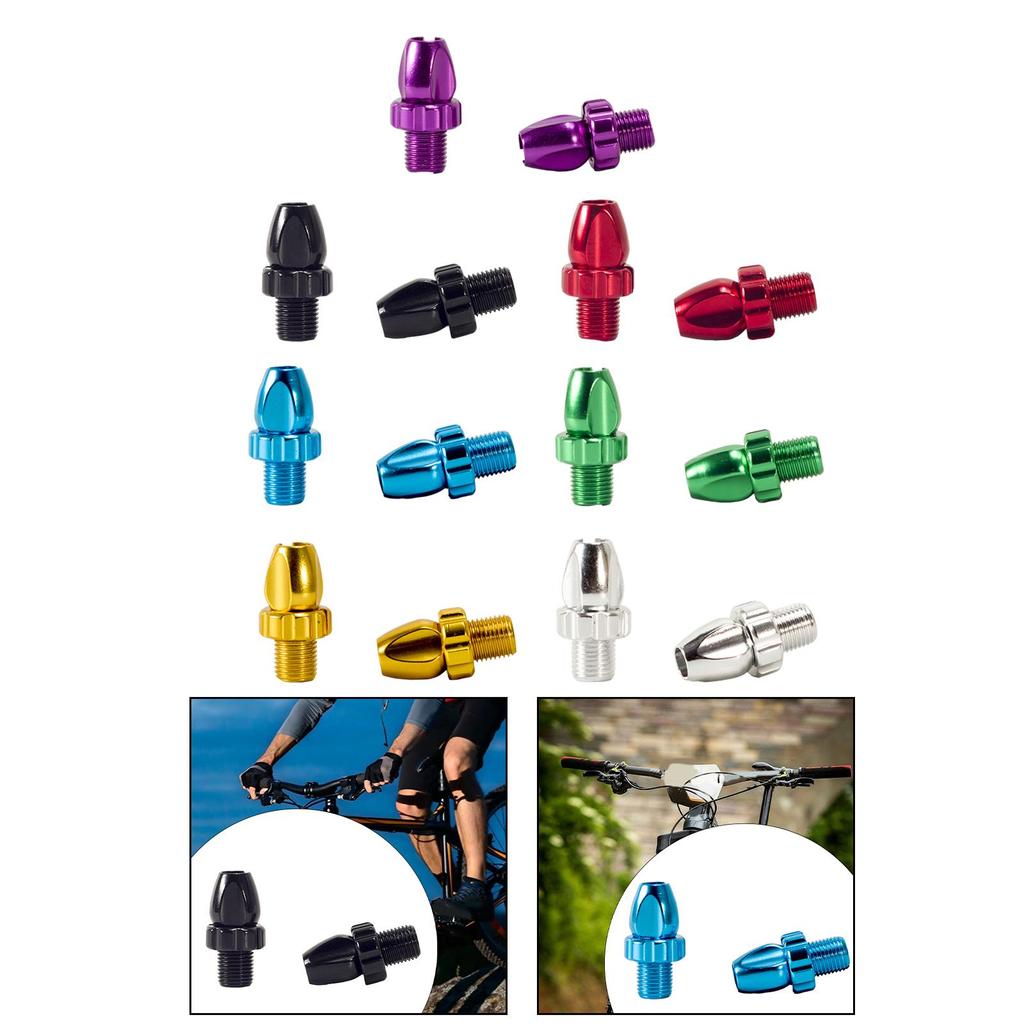2Pcs Bike Brake Handle Screws Brake Part Lever Aluminum Alloy Equipment Bicycle Adjustable Screws for Cycling Beginner Men