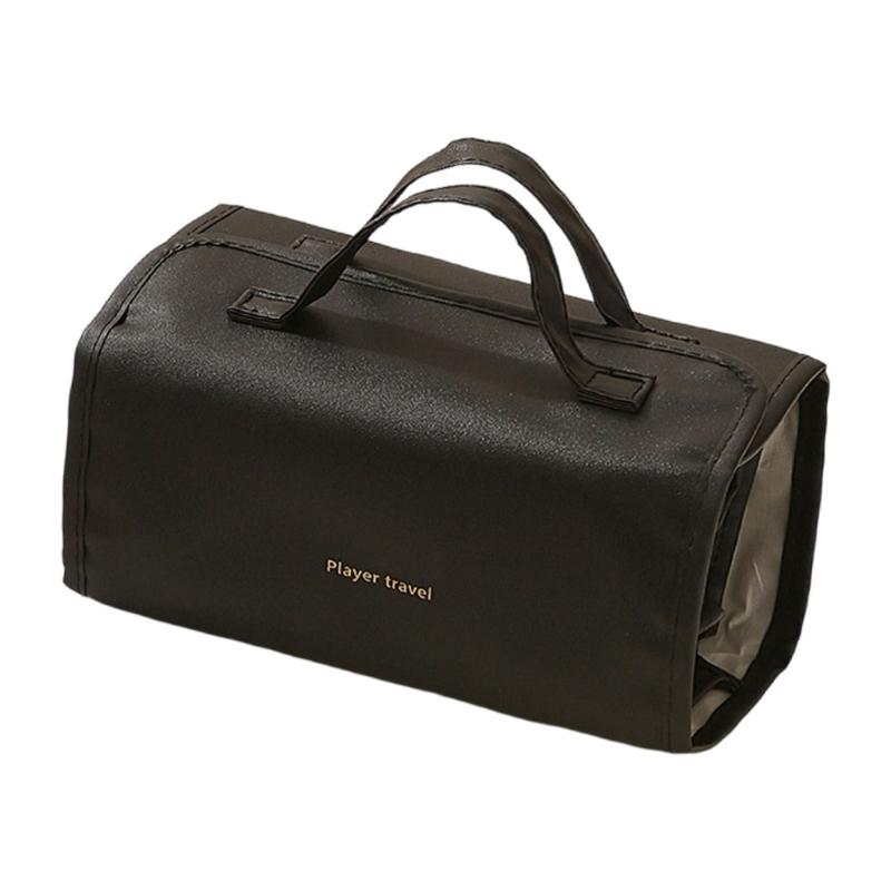 Large Capacity Portable Storage Pouches For Cosmetics Toiletries With Removable Dividers And PVC Materials