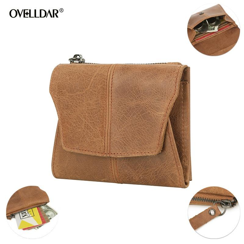 Leather Wallet First Layer Cowhide Change Bag Multifunctional Change Card Bag Women's Wallet Card Box