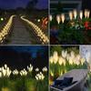 1PC LED Solar Reed Garden Lights Outdoor Lawn Lamps,Ideal Atmosphere Decoration Landscape Lighting For Garden,Lawn,Yard,Pathway