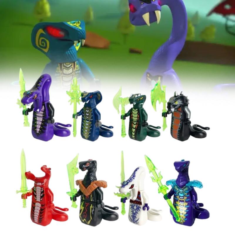 Building Snake Ninjago Blocks With Weapon Educational Model Kids Gifts Birthday