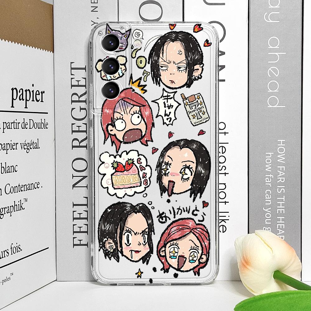 

Cute Cartoon Anime Oosaki Nana Phone Case for Samsung Galaxy S25 S24 S23 S22 Ultra S21 Plus S20 FE Shockproof Clear Soft Covers For Samsung S23