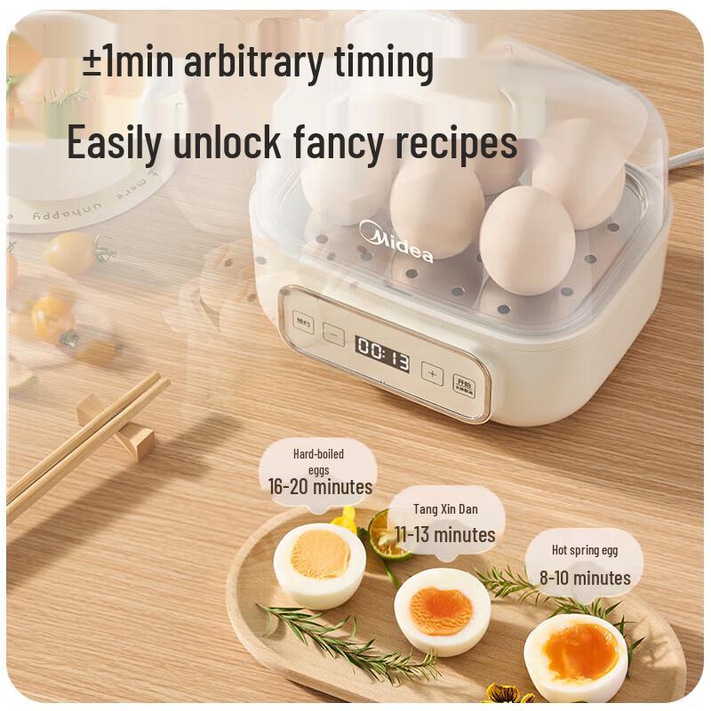 Midea Double-Layer Mini Egg Cooker and Steamer