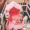 Cute Princess Pet House Washable Dog or Cat Bed for Small Breeds All-Season Cozy Shelter for Puppie Cotton Cushion Pet Furniture