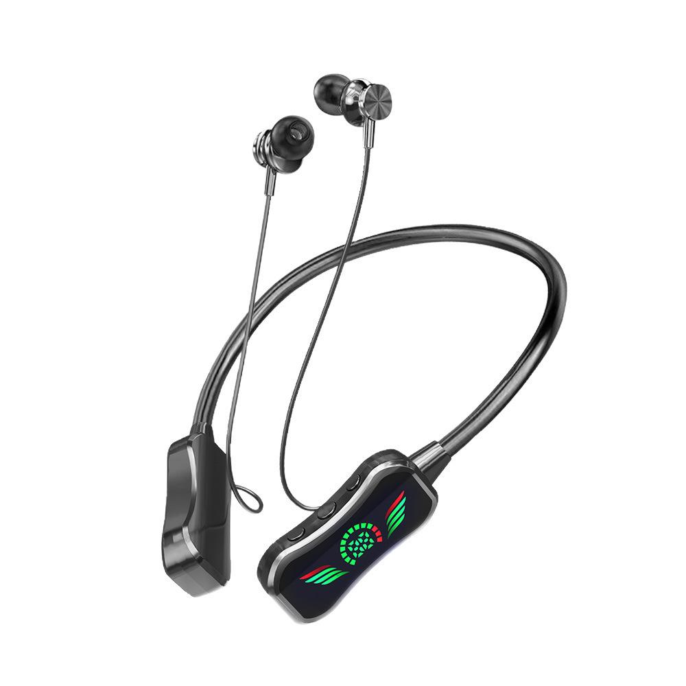 Ultra-Long Battery Life Bluetooth Neckband Headphones: High-Quality Sound, Dual-Mode, Universal for Live Streaming & Sports.