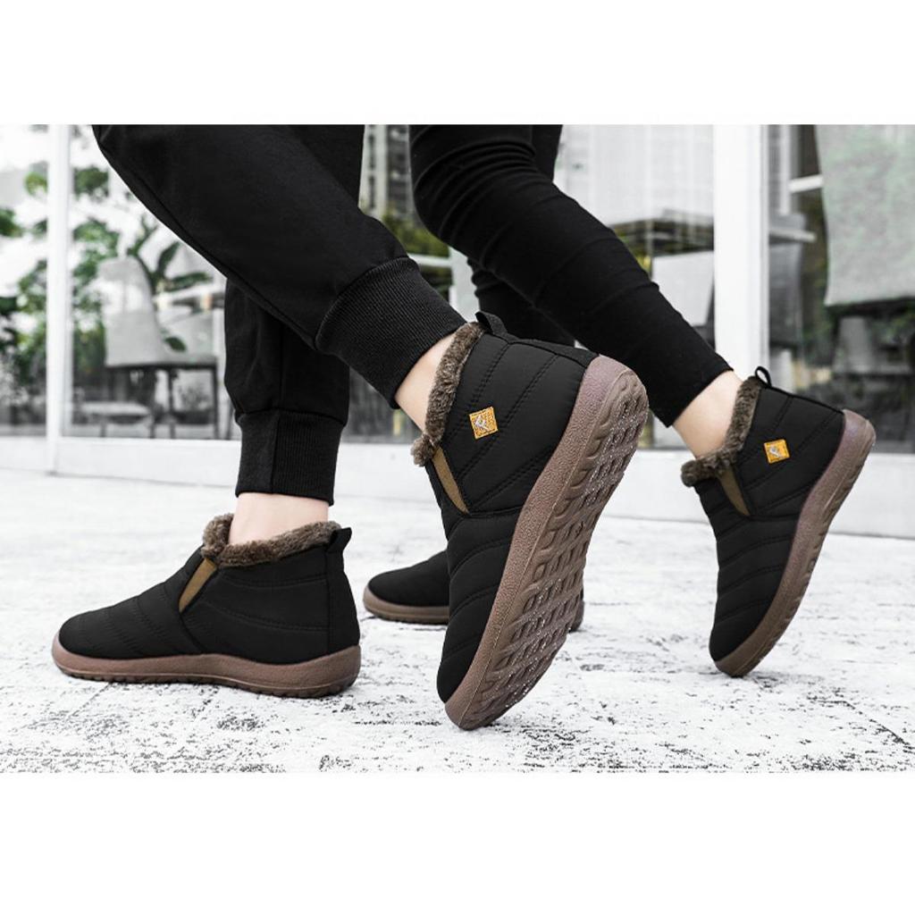 Cotton Boots, Snow Boots, Oversized Warm Boots with Thick Fleece Cotton Boots, High Top Cold Resistant Boots