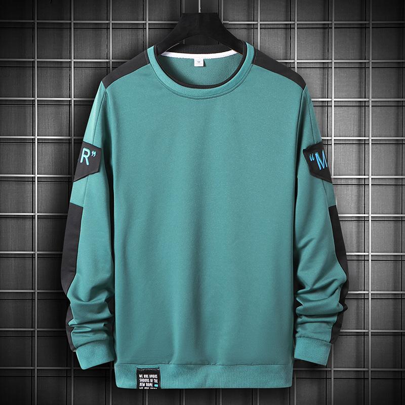 Men's Long Sleeve T-shirt Spring and Autumn New Hoodie Korean Version of The Trend Ins Bottom Shirt Young Students On Clothes