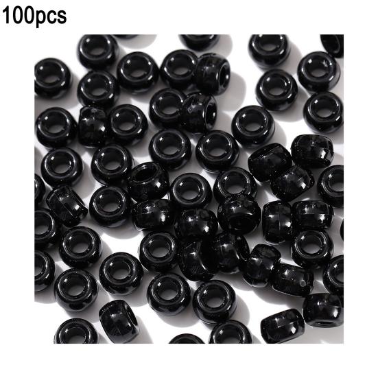 100Pcs/Set DIY Acrylic Loose Beads Pre-hole Handmade Bracelets Necklaces Jewelry Making Colorful Spacer Beads Handcrafted Craft Accessories Kit
