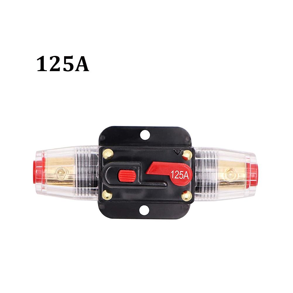 20A 30A 40A 50A 60A 80A 100A 125A 150A Resettable Circuit Breaker 12V 24V DC Car Truck Audio Resettable Fuse Circuit Breaker