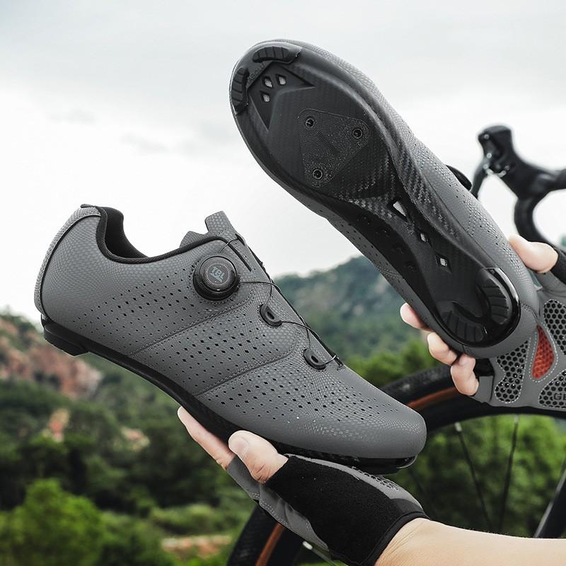 Mens Cycling Shoes Unlocked Mountain Bike Road Breathable Supportive Non-Cleat Pedal Compatible