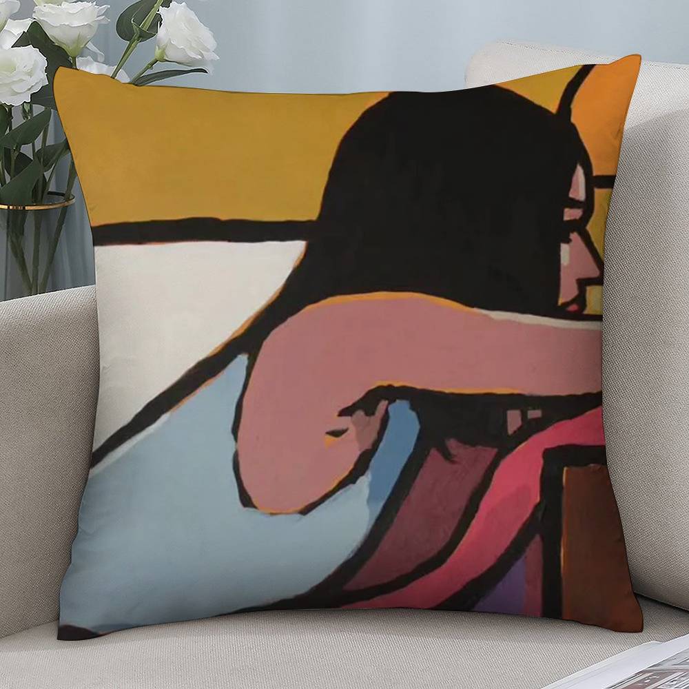 

Художественная жизнь Женщина Наволочка Короткий плюш Двусторонняя печать Квадратные Наволочки для диванных подушек Домашний декор подушек для дивана 12x12Inch