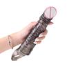 25cm Large Penis Extender Sleeve Reusable Condom Delay Penis Sleeve Dick Male Dildo Pumps Enlargers Sex Toys for Men 18+