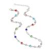 Modische Lange Bunte Glaskette Verstellbare Körperkette Stilvoller Körperschmuck Geeignet für Frauen und Mädchen Geschenk
