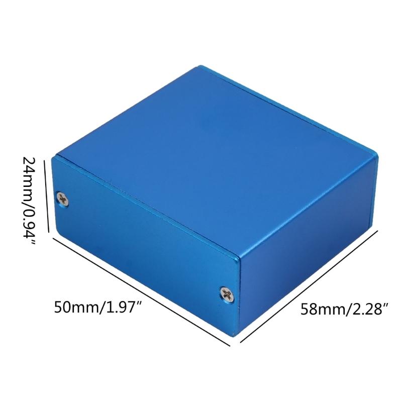 DIY Aluminum for Case Electronic Project PCB Instrument Box Metal Enclosure Box Electrical Panel Boxes 50x58x24mm