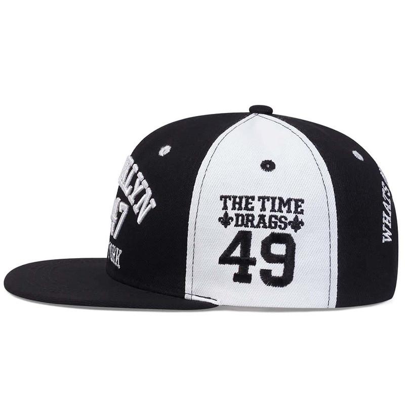 Baseballkappe für Männer und Frauen mit verstellbarem Riemen und Buchstabenmuster für Streetwear-Mode