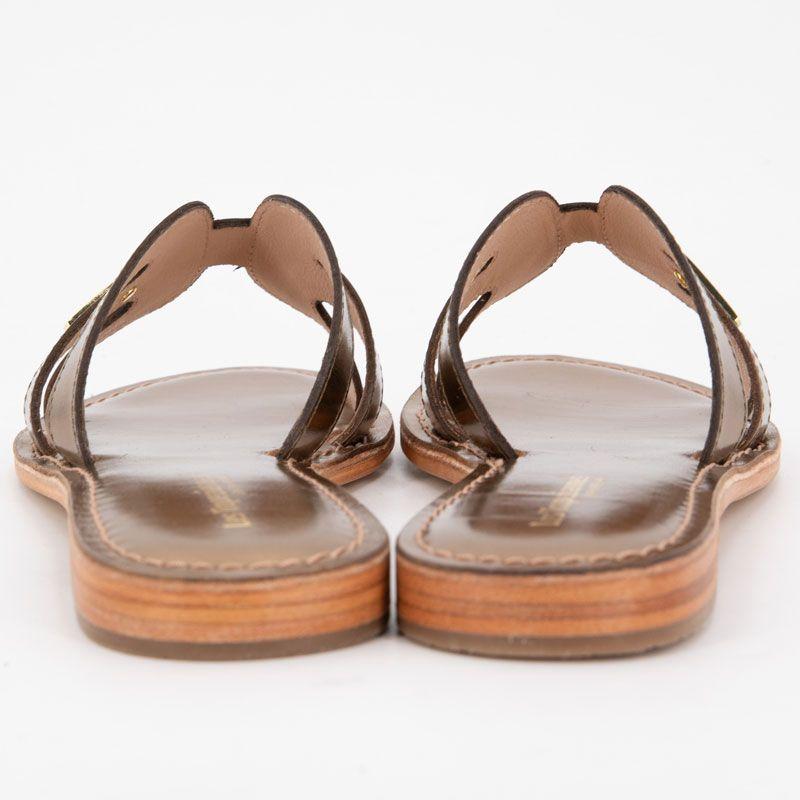 Mules damia en cuir avec logo Femme LES TROPEZIENNES PAR M.BELARBI