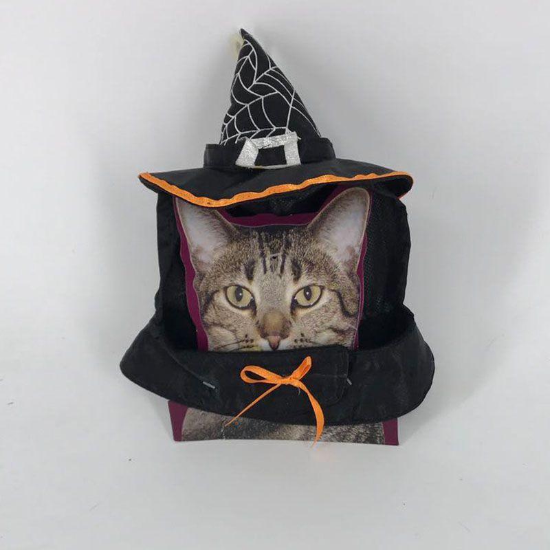 Versatile Halloween Xmas Pet Cat Dog Teddy Plush Hat Wizard Pumpkin Headgear Caps