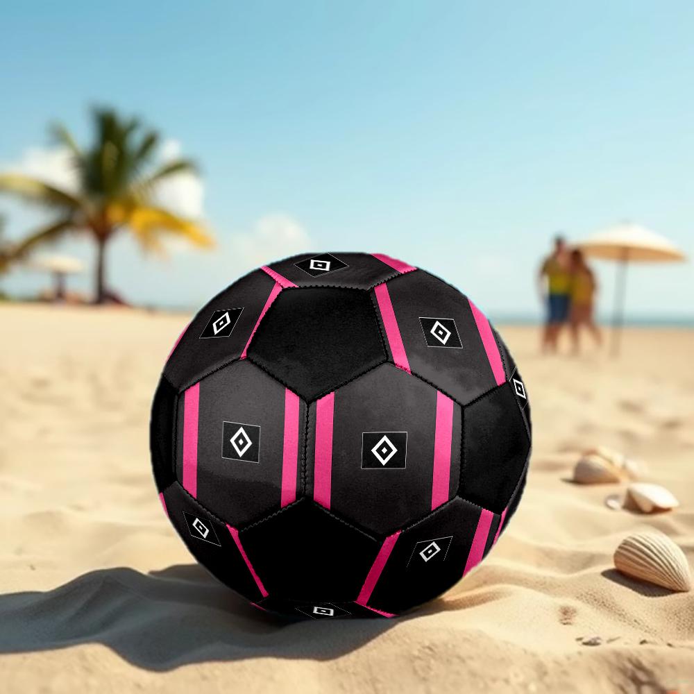 SIZE 5 Hamburger SV Soccer Ball Colorful All Ages Machine Stitched PVC Competition Ready Durable High-Bounce