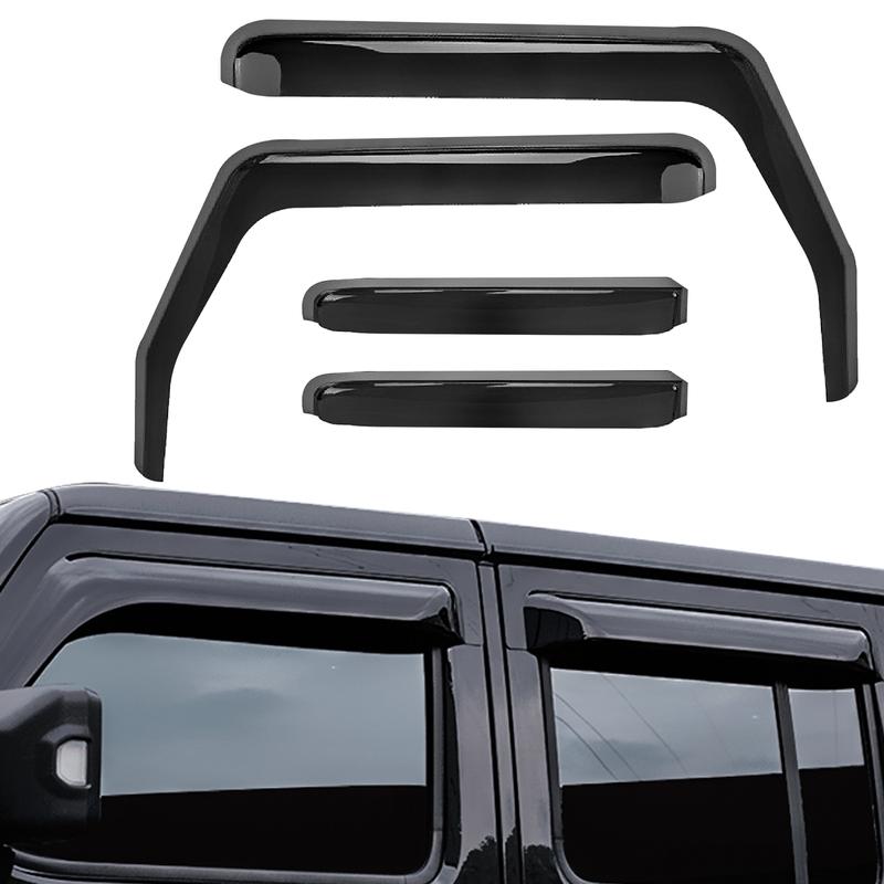 Car Side Window Wind Deflectors Vent Visors Sun Wind Rain Shield for Jeep Wrangler JL Unlimited 18-20 JK 07-18