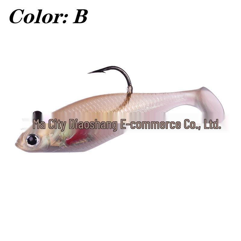 Bionic T-Tail Soft Bait Lure: Long Cast Freshwater & Saltwater, Mandarin Fish & Bass, Single Hook Artificial Bait