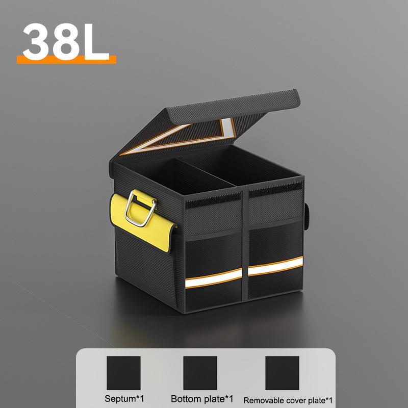 

Ящик для хранения в багажнике автомобиля, большая вместимость, складной, прочный, многофункциональный инструмент со светоотражающей полосой, органайзер для хранения в автомобиле