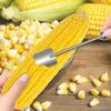 Long Handle Stainless Steel Corn Stripper Tool,Corn Peeler for Corn on The Cob Stripper Tool, Quick Corn Kernel Remover Tools for Kitchen Use
