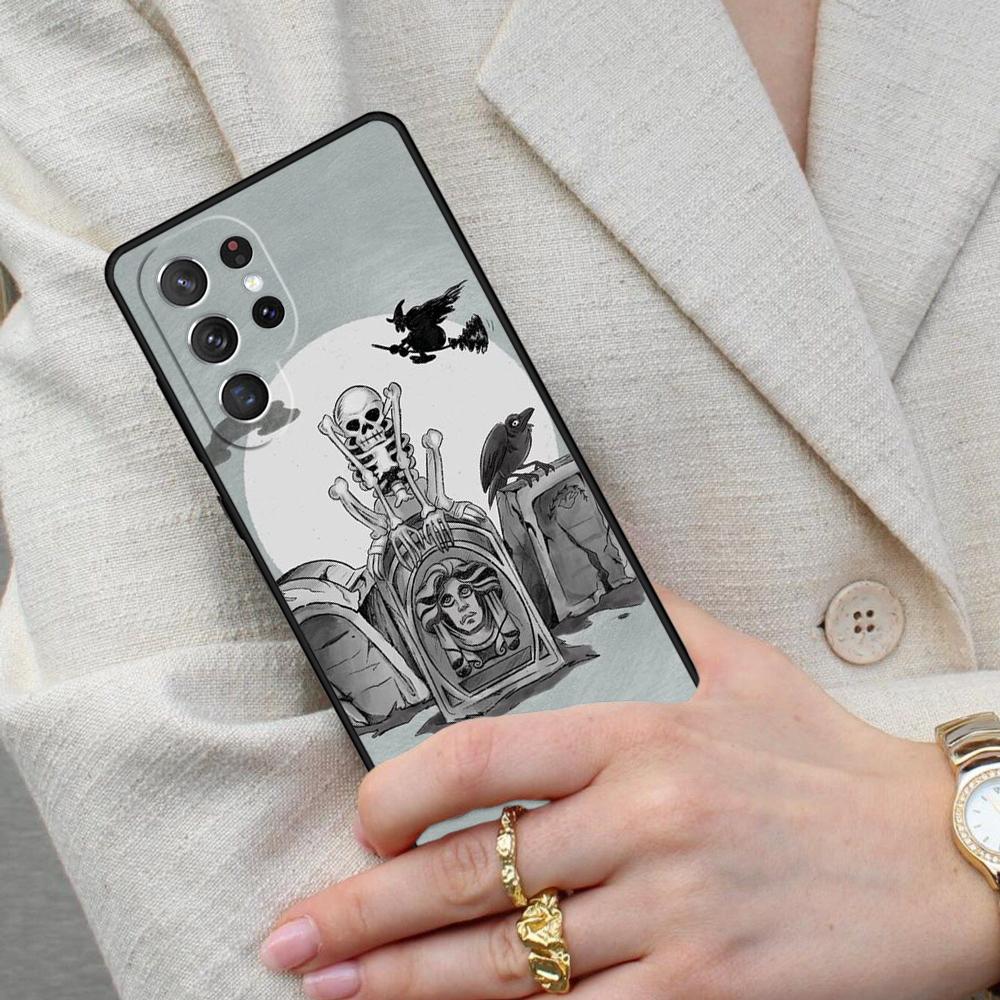 Spooky Skull Funny Dance Skeleton Cell Phone Case for Samsung Galaxy S26 Ultra S25 S24 S23 S22 S21 S20 Note10 Cover