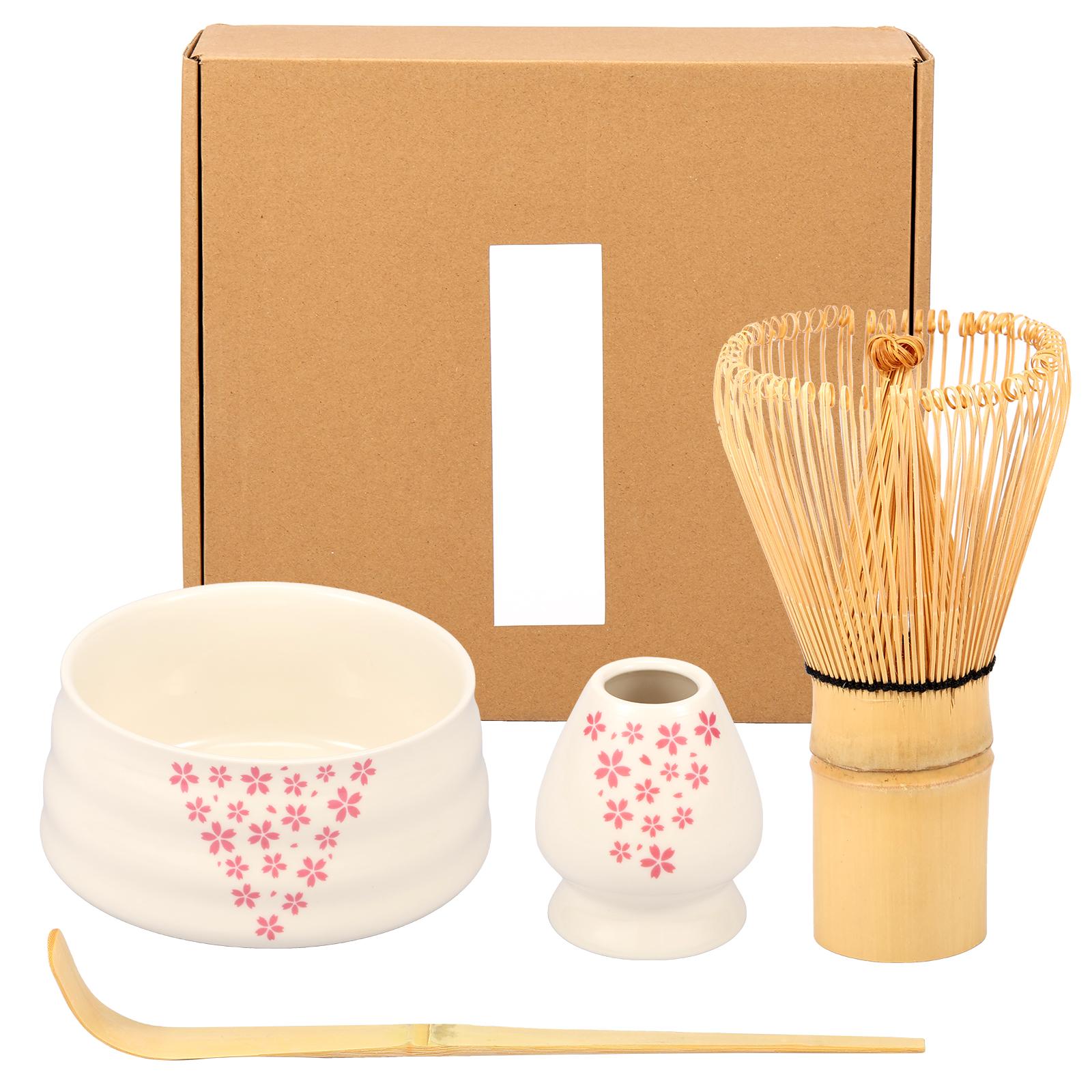 

Набор из 5 венчиков для чая матча, элегантный набор для приготовления японского чая матча с керамическим держателем для венчика, чаша для чая матча, ложка для чая матча