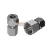304 Stainless Steel Internal Thread Sleeve Connector for Pressure Gauge with Single & Double Sleeve Options