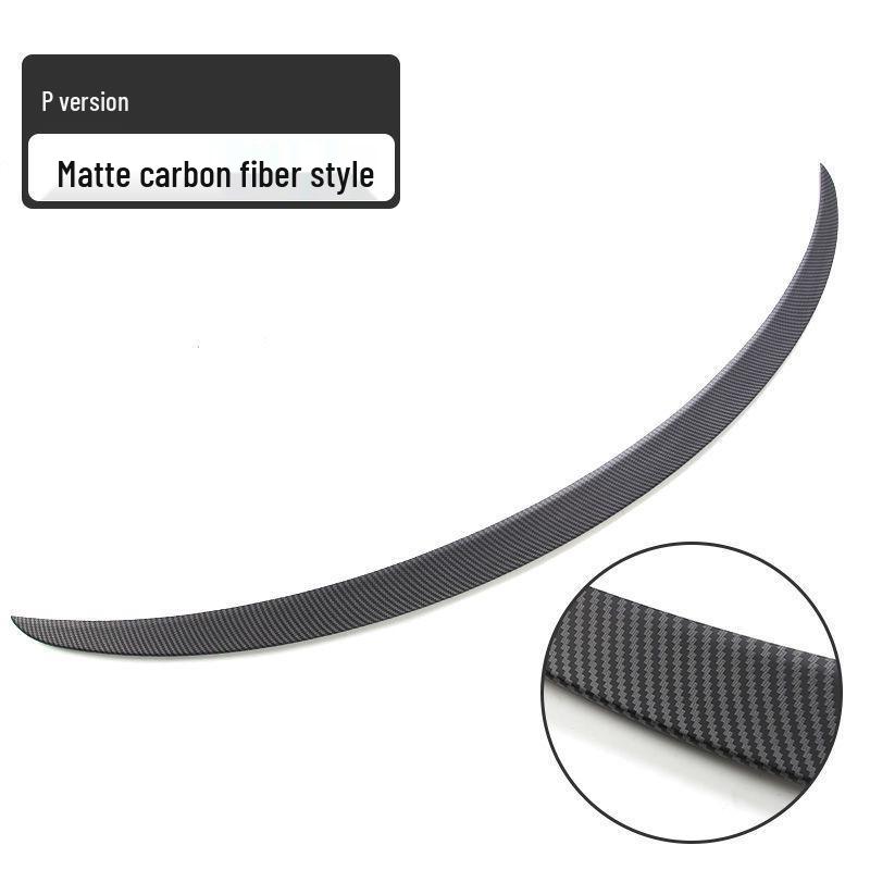 Tesla Model 3/Y No-Drill Carbon Fiber Rear Spoiler - High-Performance P Style