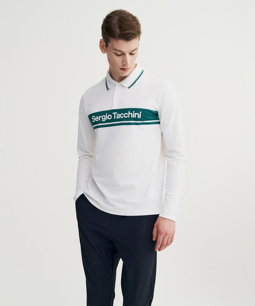 SERGIO TACCHINI M Goat Damarindo Long Sleeve Polo Shirt