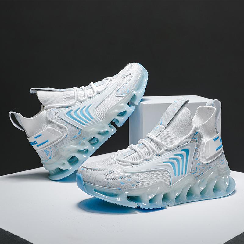 Klobiger Sneaker Übergröße 45 46 Herren Blade Sohle Laufschuhe Mode Casual Mesh Atmungsaktiv Höhe Erhöhte Plattform Sportschuhe