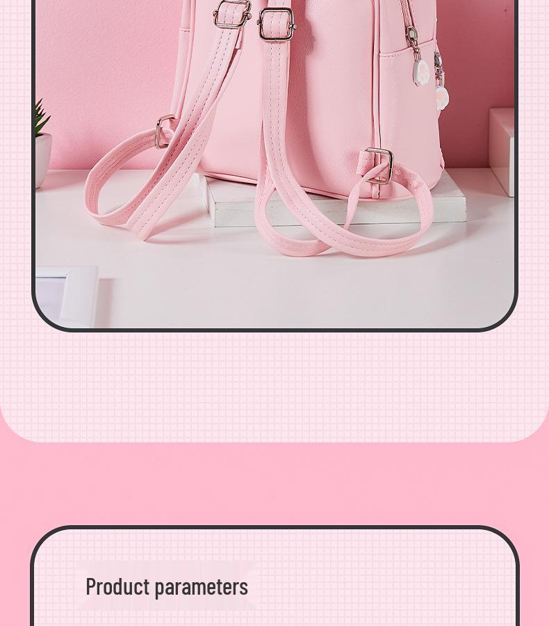 Girls' Cute Cartoon Kitten Sequin Backpack - Perfect for Travel and Outings