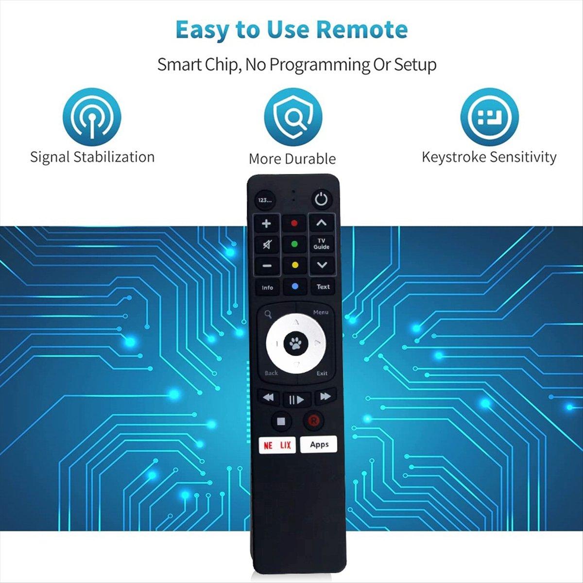 

Replace Remote for Fetch H671T M616T M605T H626T for Gen 2 Mighty Mini Mighty Set Top 4K TV Box HD Recorder A China Mainland