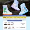 Beimei Kids' Waterproof Non-Slip Rain Boot Covers for Babies, Boys, and Girls - Durable, Thick, and Wear-Resistant.