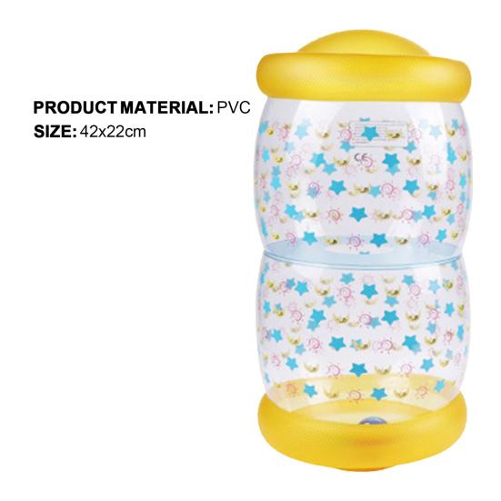 Infant Crawling Roller Toy Portable Wear-resistant Transparent Quick Inflatable Early Development Toy Daily Use