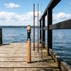 Fishing Rod for Lures, 4 Section Composite Travel Stream Anglers