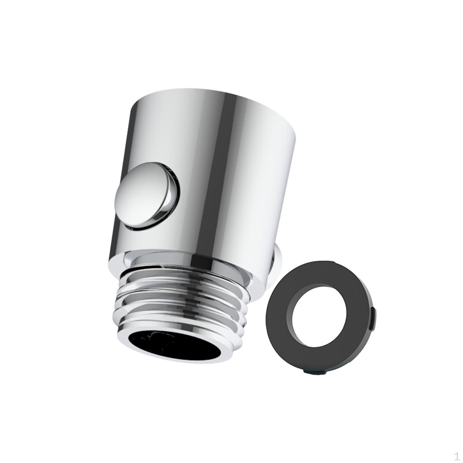 

Shut Off Valve Shower Control Fixtures Component G1/2 Thread for Arm And Hose срібний