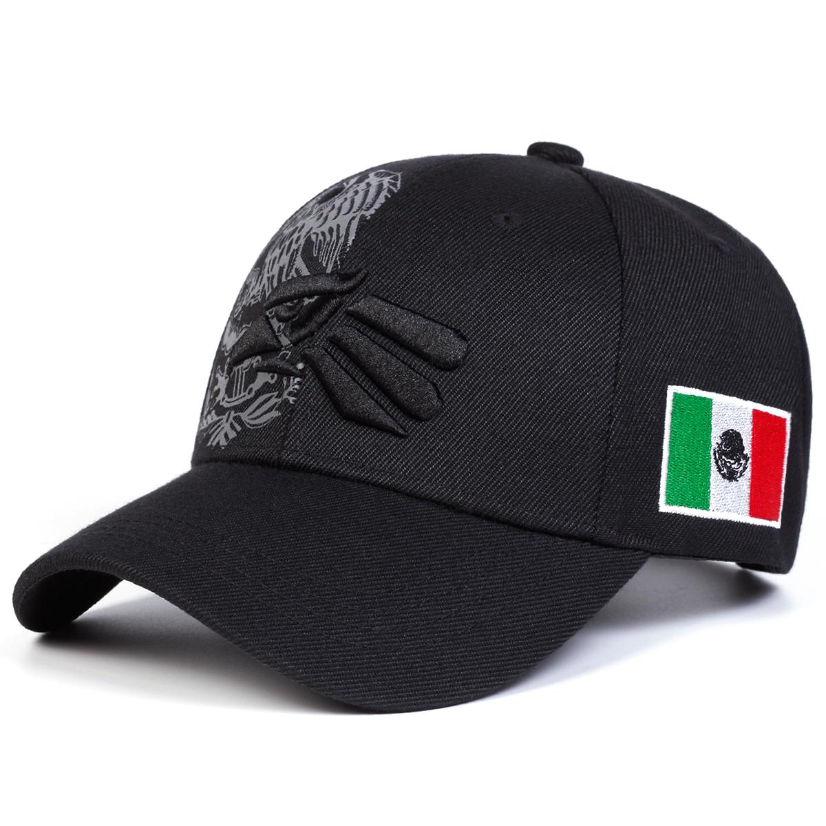 Unisex Adler Stickerei Baseballkappen Frühling und Herbst Outdoor Verstellbare Lässige Hüte Sonnenschutzmütze Sportkappe black