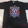 X JAPAN T SHIRT BLACK L SIZE BAND VINTAGE ROCK No Yp Washed Versatile Stylish Graphic Homme Streetwear Comfortable Vintage