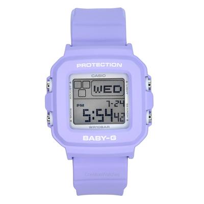 Baby-G Plus Dijital 30. Yıl Dönümü Mor Reçine Kayış Kuvars BGD-10K-6 100M Kadın Saati Özel Tutucuyla