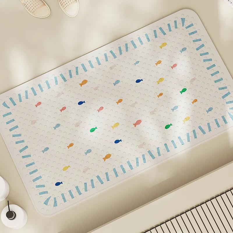 

Коврик для ванной из ПВХ, нескользящий, массажный, с присосками, для ванны 40X70CM