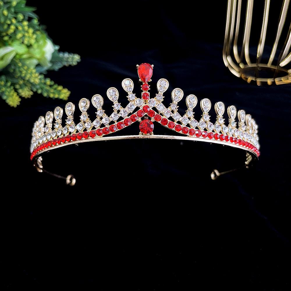 Brautkrone Tiara Koreanische Prinzessin Geburtstag Kristallkrone Erwachsenes Geschenk Weibliche Moderatorin Haaraccessoire